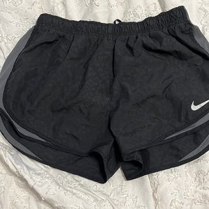 nike dri-fit women’s shorts black cheetah sparkly print